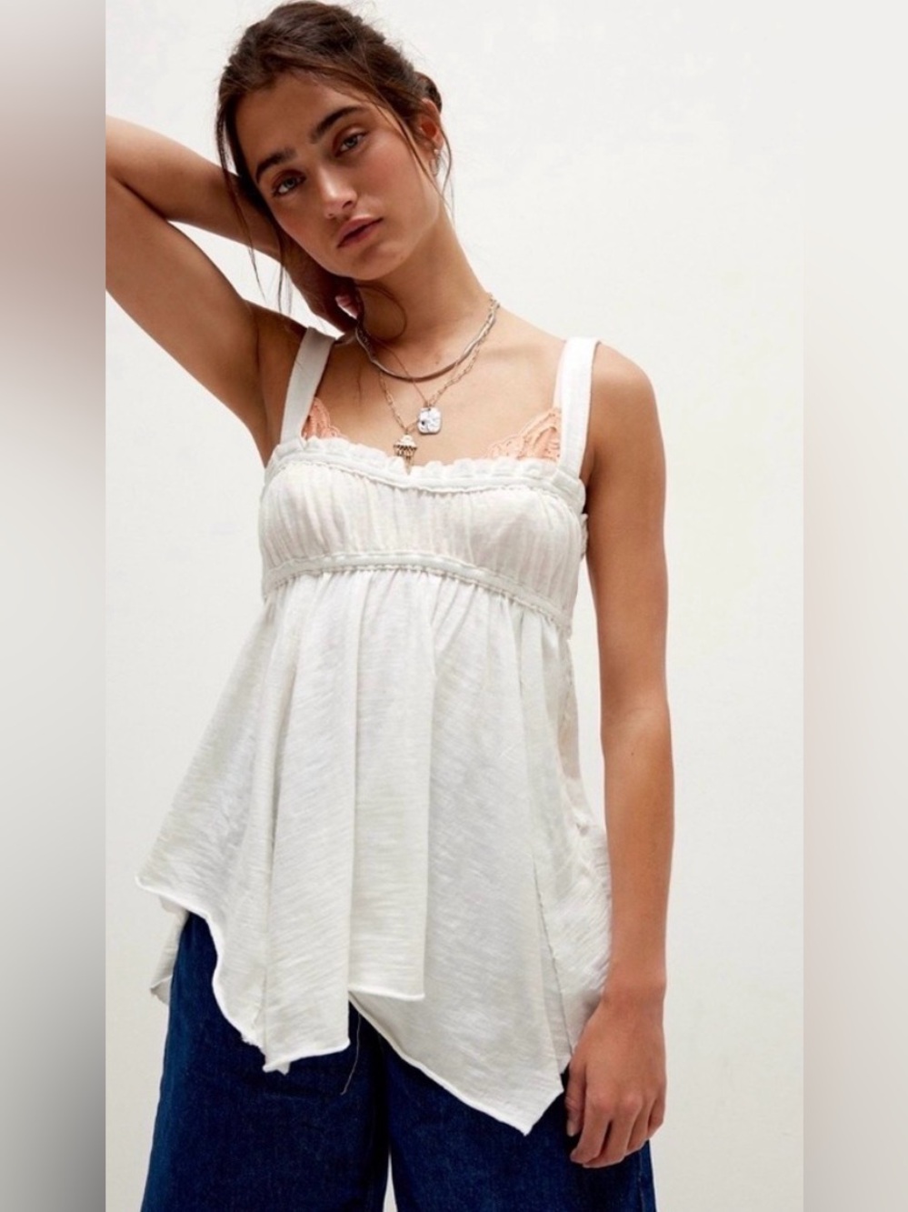 Free People Amaryllis Tank. NWT. Ivory